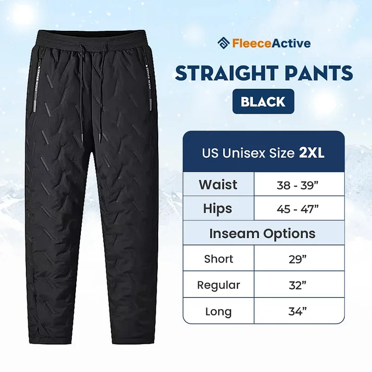 Melly Charm FleeceActive - Unisex Fleece-Lined Waterproof Pants