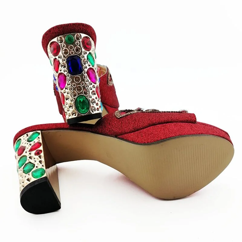 2020 Fashion Italian design Ladies Shoes with Matching Bags African Nigerian Women Wedding Shoes and Bag Set in Sky Blue Color