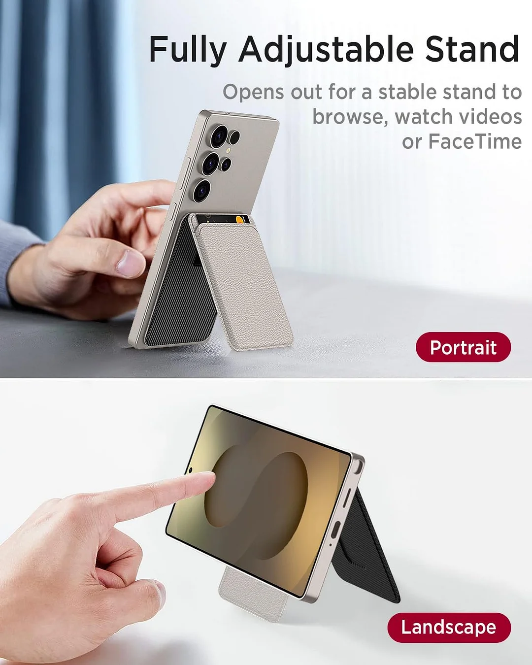 Samsung ultra-thin mobile phone protective case with adjustable bracket, shockproof card slot and drop-proof lightweight protective case