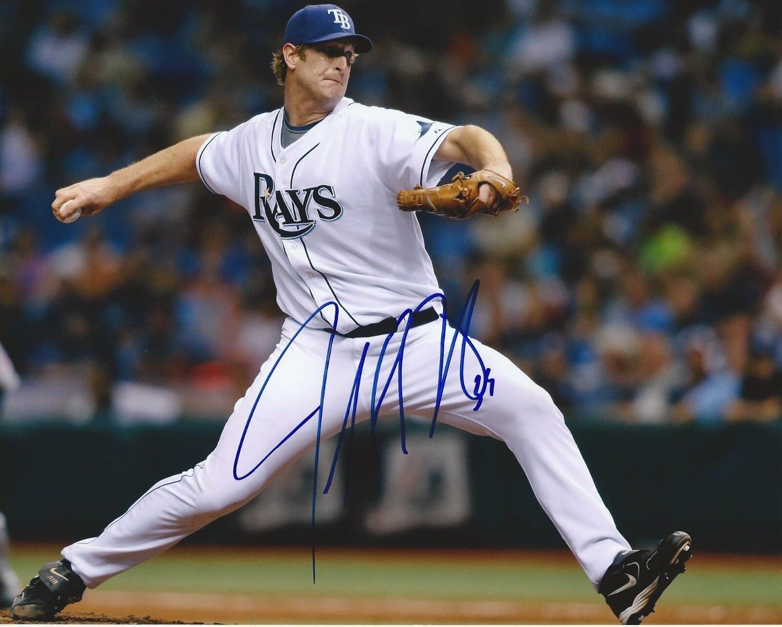 **GFA Tampa Bay Rays *JEFF NIEMANN* Signed 8x10 Photo Poster painting AD2 COA**