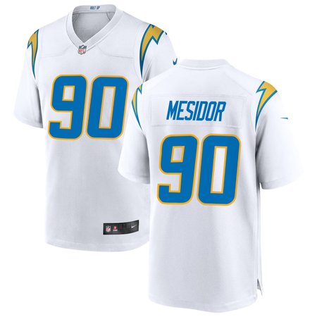 Youth Los Angeles Chargers #90 Akheem Mesidor White 2026 NFL Draft Game Jersey