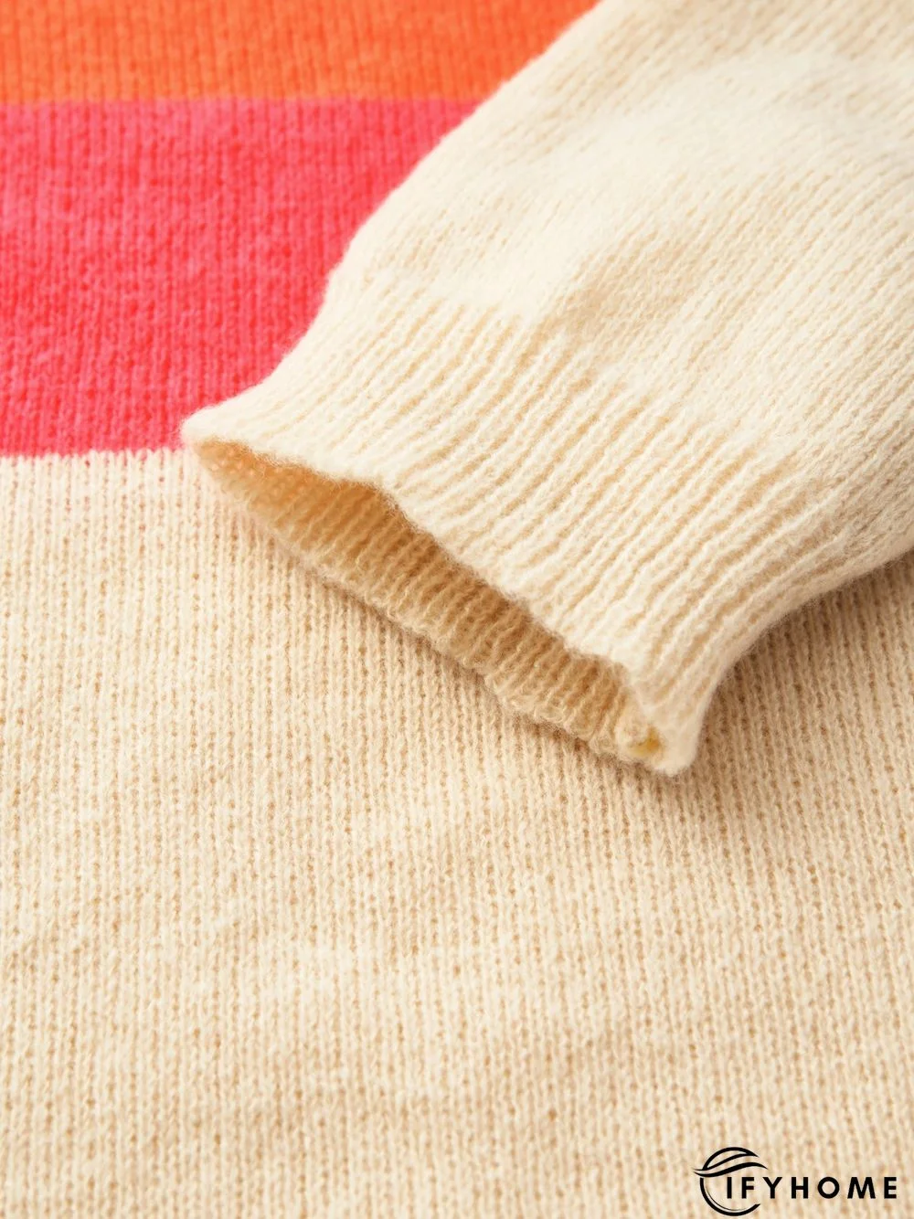 Casual Long Sleeve V neck Tunic Sweater Knit Jumper | IFYHOME