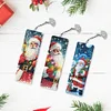 3Pcs Diamond Painting Santa Claus Bookmark for Book Lovers