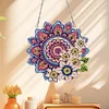 (US Only)Mandala Acrylic Special Shape Diamond Painting Mirror for Home Office Decor