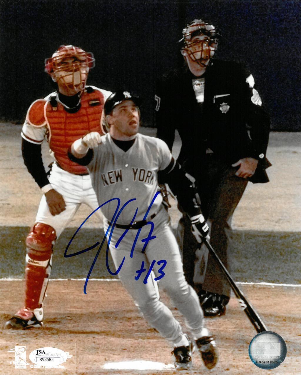 Jim Leyritz Signed NY Yankees Authentic Autographed 8x10 Photo Poster painting JSA COA