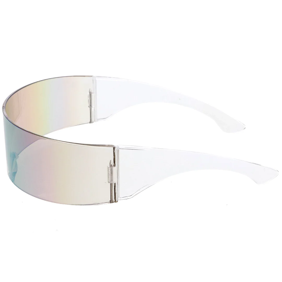 Futuristic Wrap Around Monoblock Shield glasses