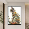 (Big Size)Flowers And Cats - 11CT Counted Cross Stitch - 40*60cm