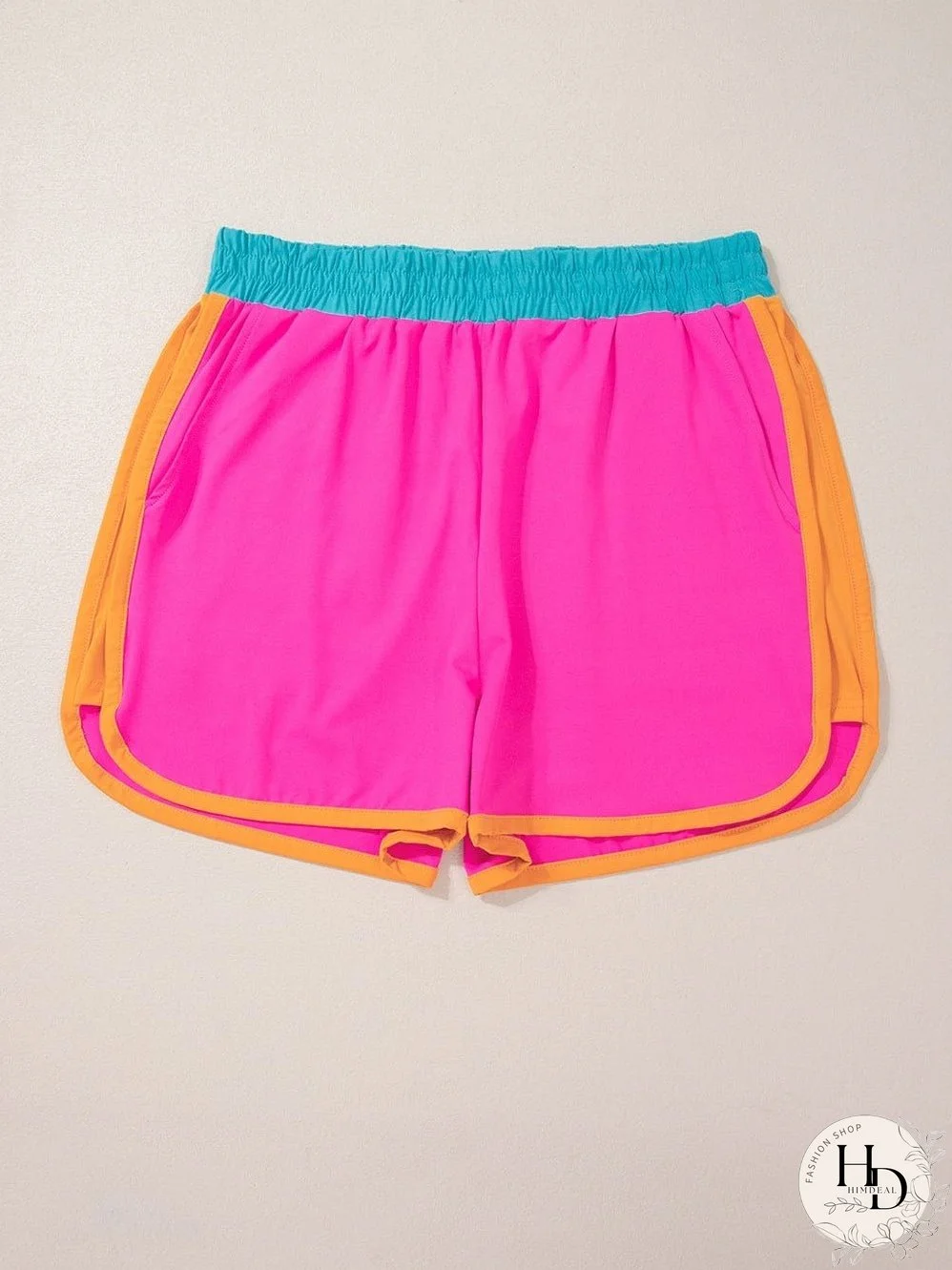 Summery Colorblock Set with Cap Sleeves