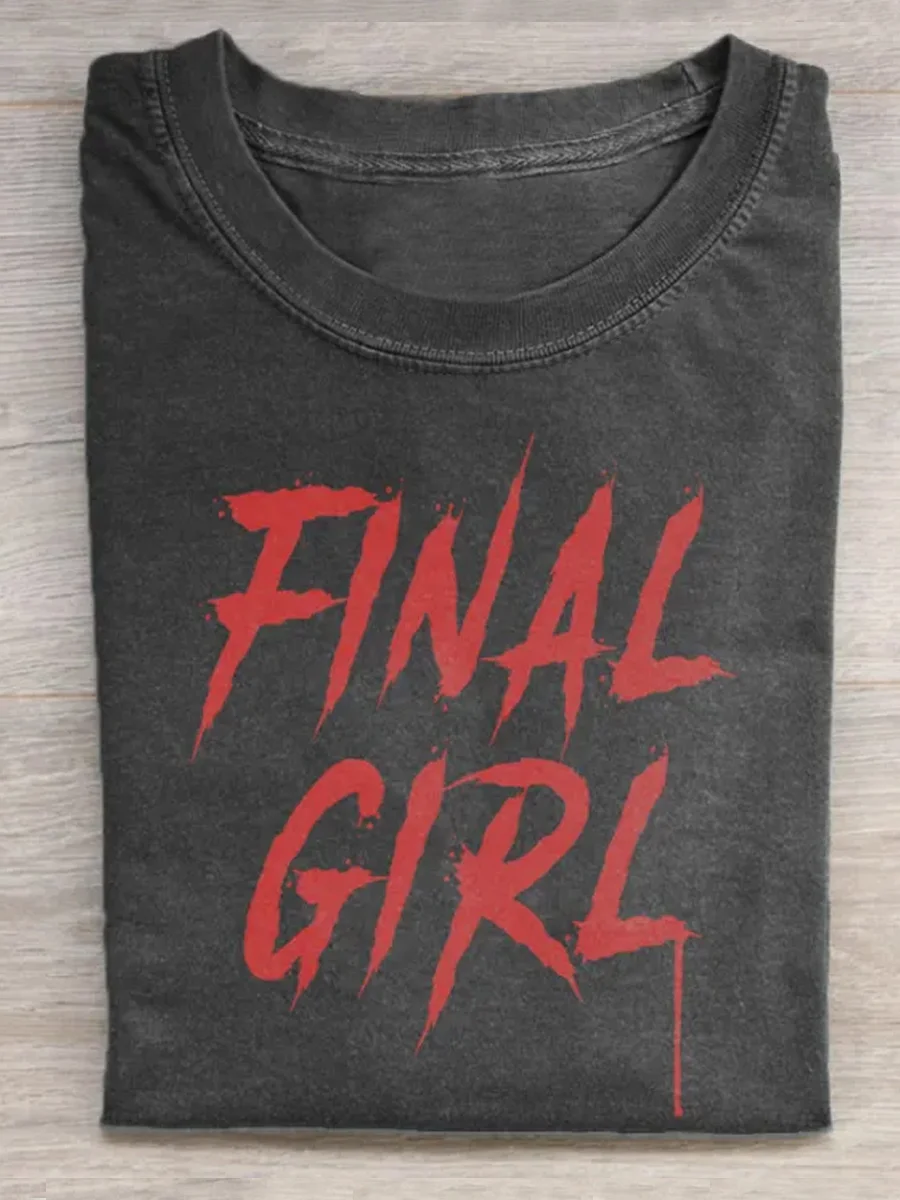 Vintage Final Girl Halloween T-shirt