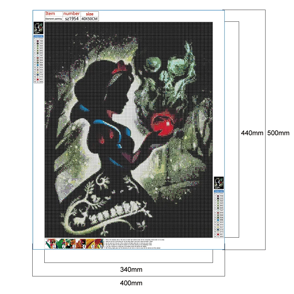 Full Round Diamond Painting 40*50cm - Silhouette