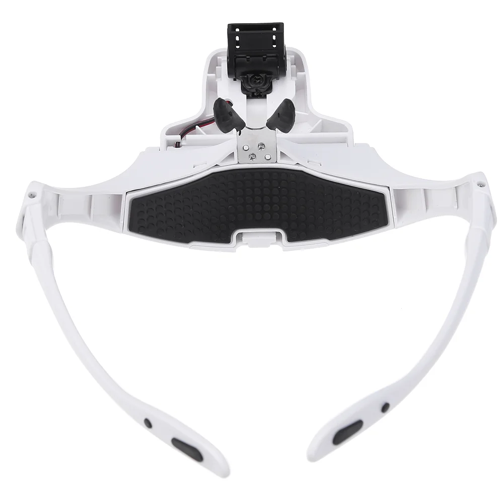 Adjustable Lens Wearing Type Glasses Magnifier Loupe Kit with LED