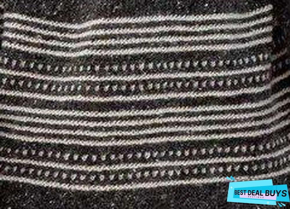 Striped Knitted Casual Sweater