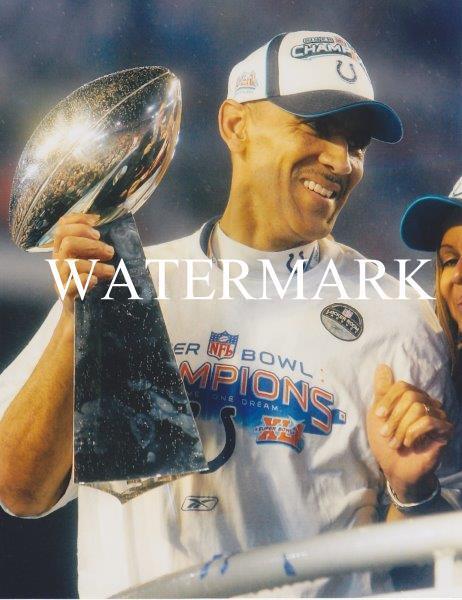 TONY DUNGY Indianapolis Colts Glossy 8 x 10 Photo Poster painting Poster