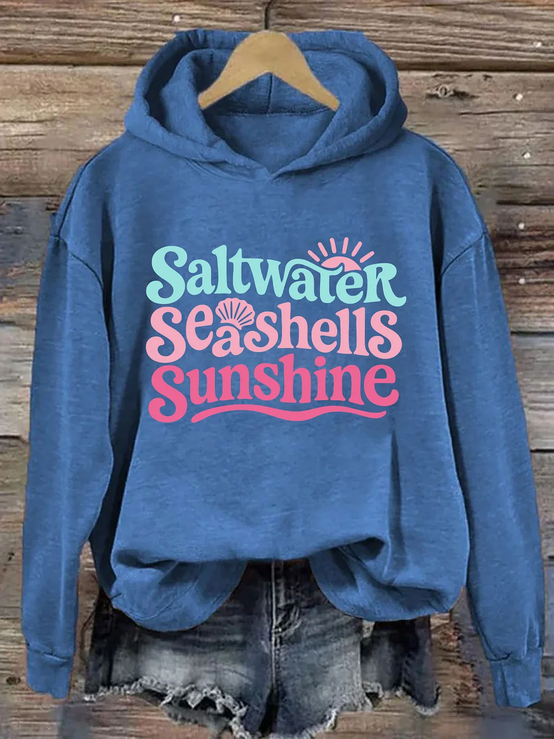 Saltwater Seashells Sunshine Hoodie