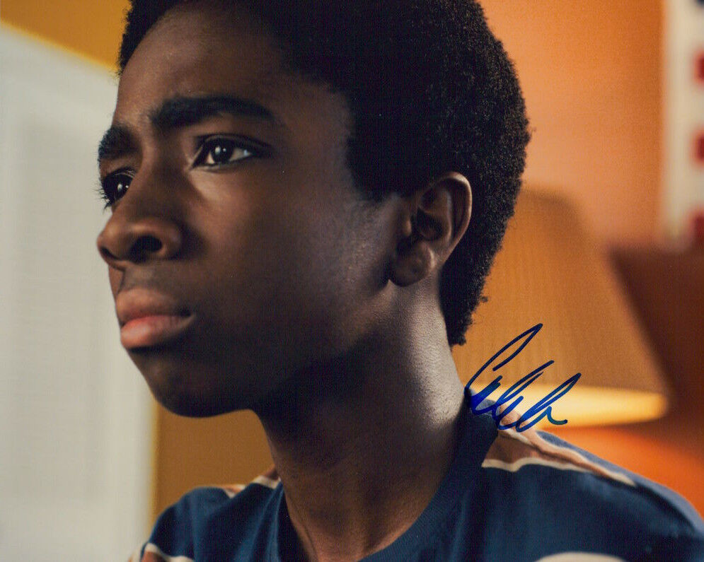 Caleb McLaughlin (Stranger Things) signed authentic 8x10 Photo Poster painting COA