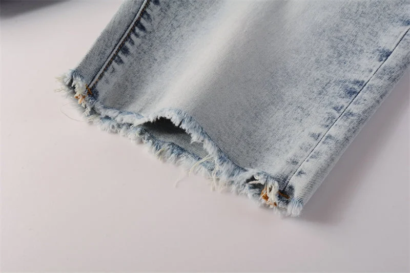 Purple Fashion Jeans 5053