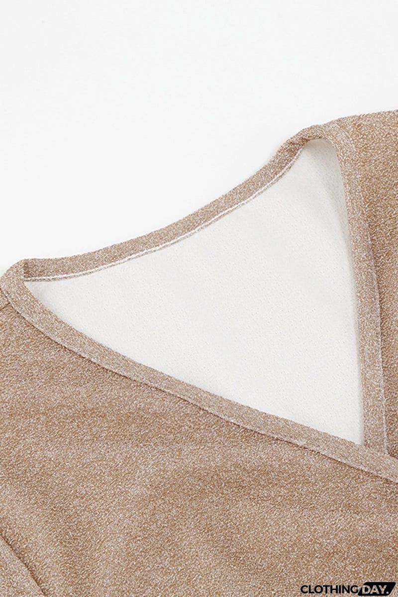 Sweet Elegant Solid Bronzing Sequins V Neck One Step Skirt Dresses(3 Colors)