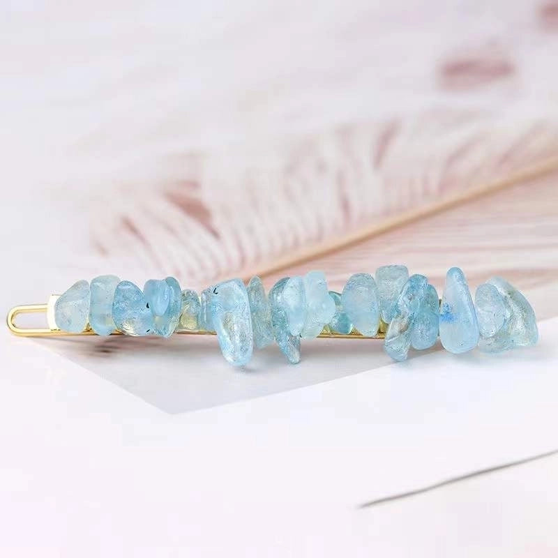 Women’s Retro Geometric Natural Crystal Hair Clip