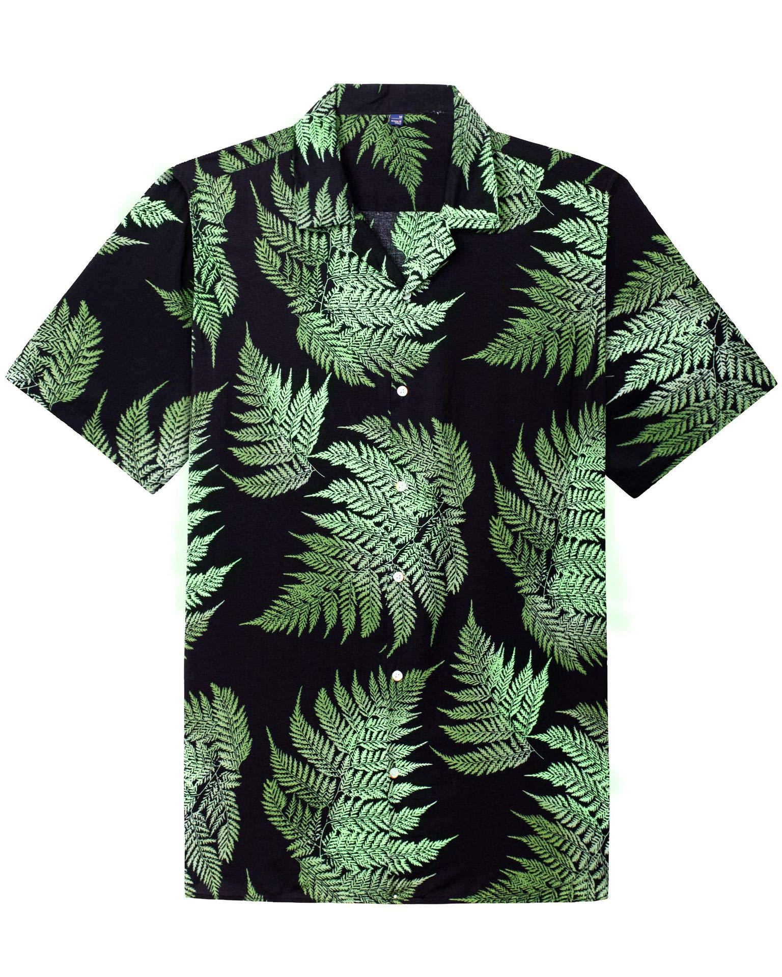 Men's Classic Casual Hawaiian Coconut Tree Print Shirts PLUSCLOTHESMAN