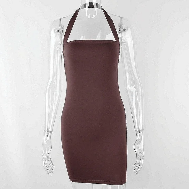 Women Halter Sexy Dress