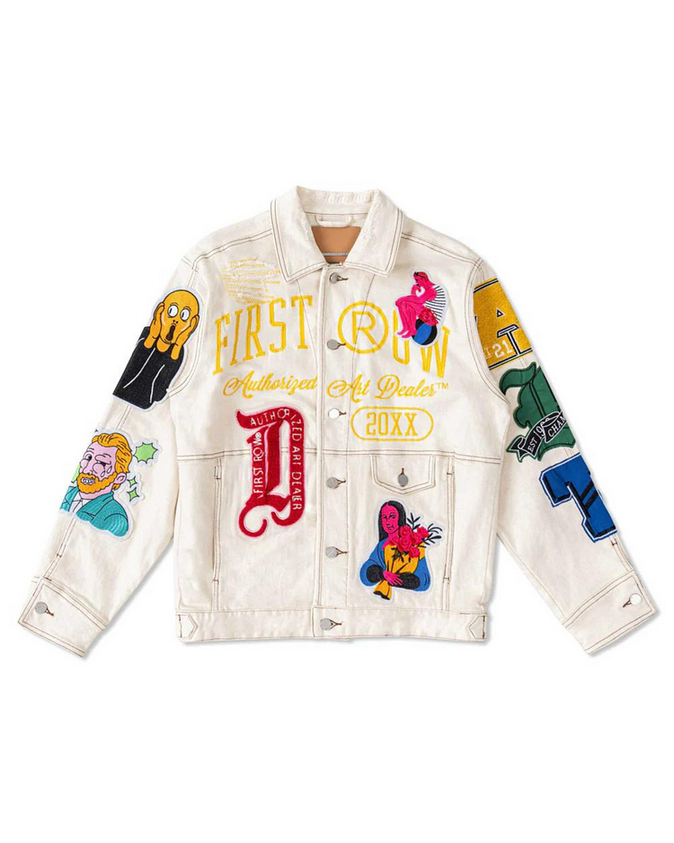 Art Dealer Graphic Nostalgic Fit Trucker Jacket