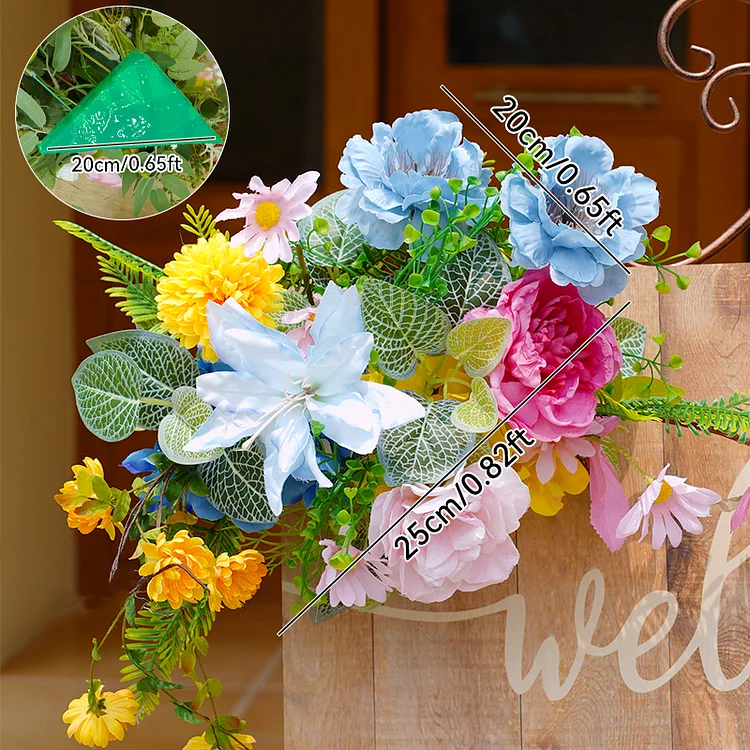 A8611 Colorful Mori Floralarrangement Decor For Wedding Backdrop Frame