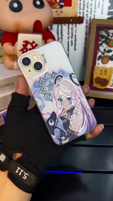 Genshin Impact Silver Line Phone Case
