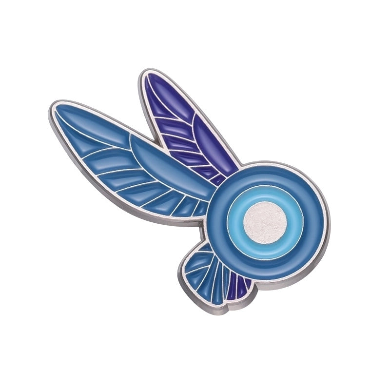 Cartoon Style Eye Wings Wine Glass Alloy Stoving Varnish Plating Unisex Brooches