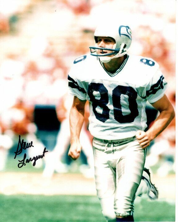 STEVE LARGENT signed autographed NFL SEATTLE SEAHAWKS Photo Poster painting