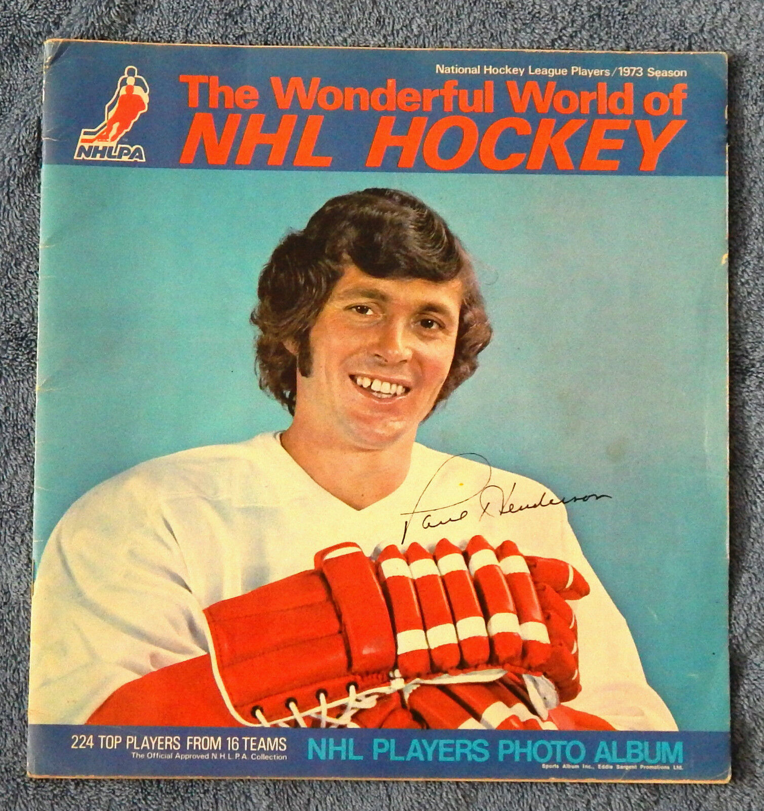 1973 THE WONDERFUL WORLD OF NHL HOCKEY PLAYERS Photo Poster painting UNUSED ALBUM PAUL HENDERSON