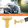 Car Wash Spray Nozzle 1/4 Quick Connection Wash Gun Spray Nozzle Stainless Steel