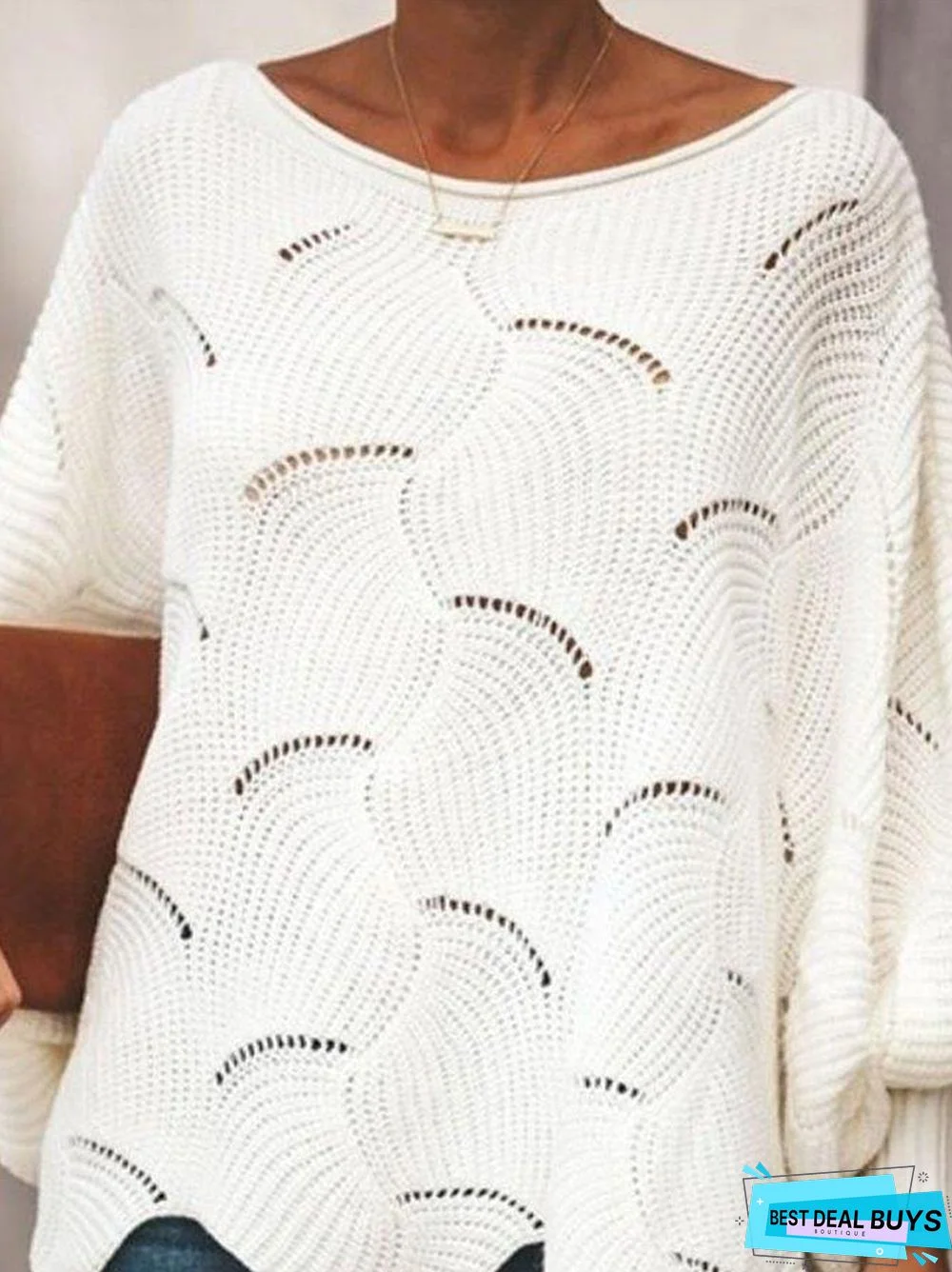 Loosen Round Neck Sweater