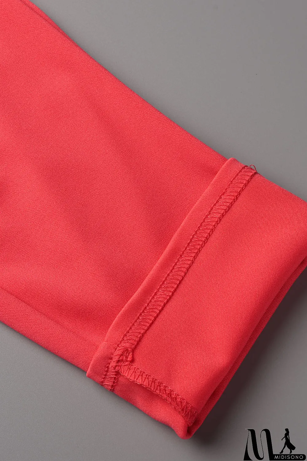 MidiSono - Green Casual Patchwork Letter O Neck Short Sleeve Two Pieces