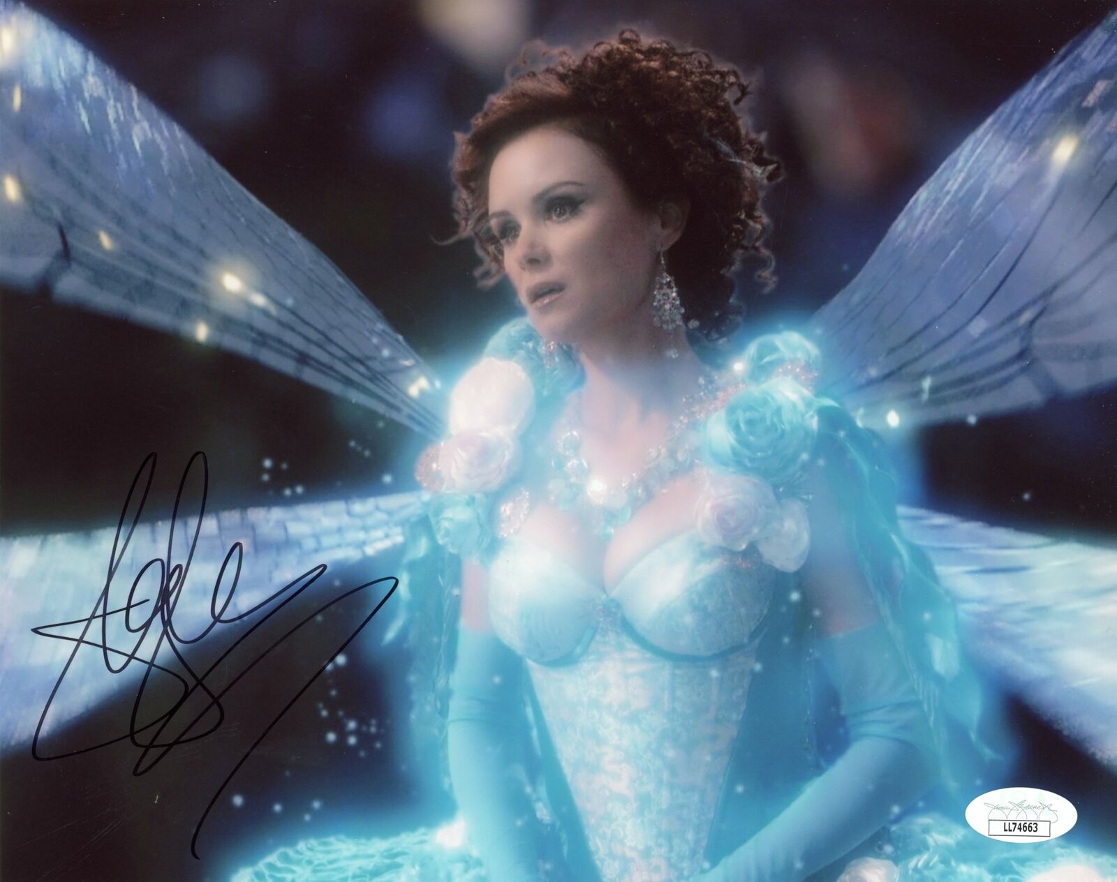 Keegan Connor Tracy Blue Fairy Once Upon A Time 8x10 Photo Poster painting Autograph JSA COA