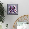 Diamond Painting -DIY Round Drill Lily Letters R(40x40cm)