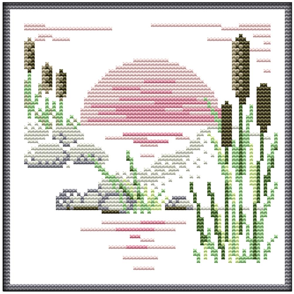 

Four Seasons-Autumn - 14CT Stamped Cross Stitch - 20*20cm, 501 Original