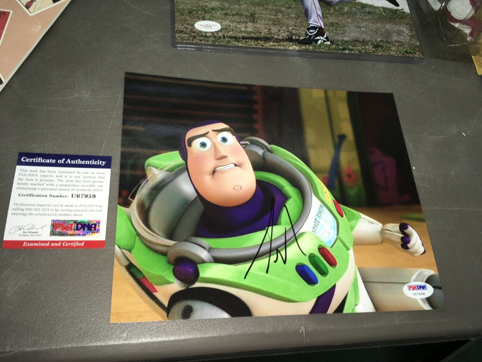 Tim Allen Buzz Lightyear Signed 8x10 Photo Poster painting PSA/DNA Certified