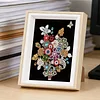 Framed Pearl Diamond Painting - Special Shaped - Colorful Flower Baskets (17x22cm)