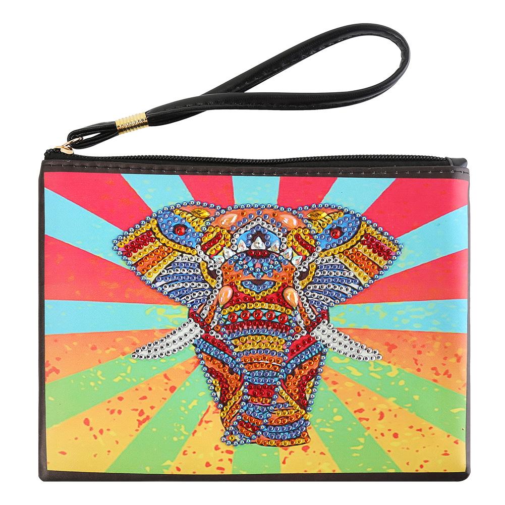 

Elephant-DIY Creative Diamond Wristlet Bag, 501 Original