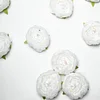 10 Pack | 3" White Artificial Silk DIY Craft Peony Flower Heads