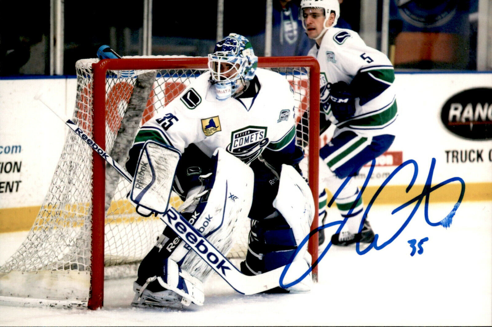 Joe Cannata SIGNED 4x6 Photo Poster painting VANCOUVER CANUCKS COLORADO AVALANCHE UTICA COMETS 2