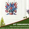 America Flag Fllower DIY Acrylic Diamond Painting Pendant Kits Home Wall Window Hanging Decor