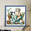 Sewing Grandma Full Counted Cross Stitch 14CT 2-Strand 40x40cm