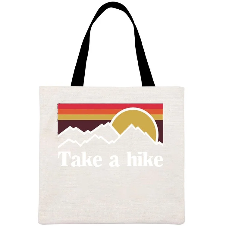 Take a hike Printed Linen Bag-Annaletters