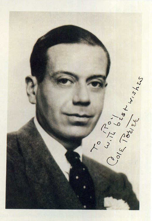 COLE PORTER Autographed Photo Poster paintinggraph - Singer / Vocalist / Composer - preprint