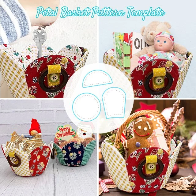 Petal Basket Pattern Template Set- With Instructions