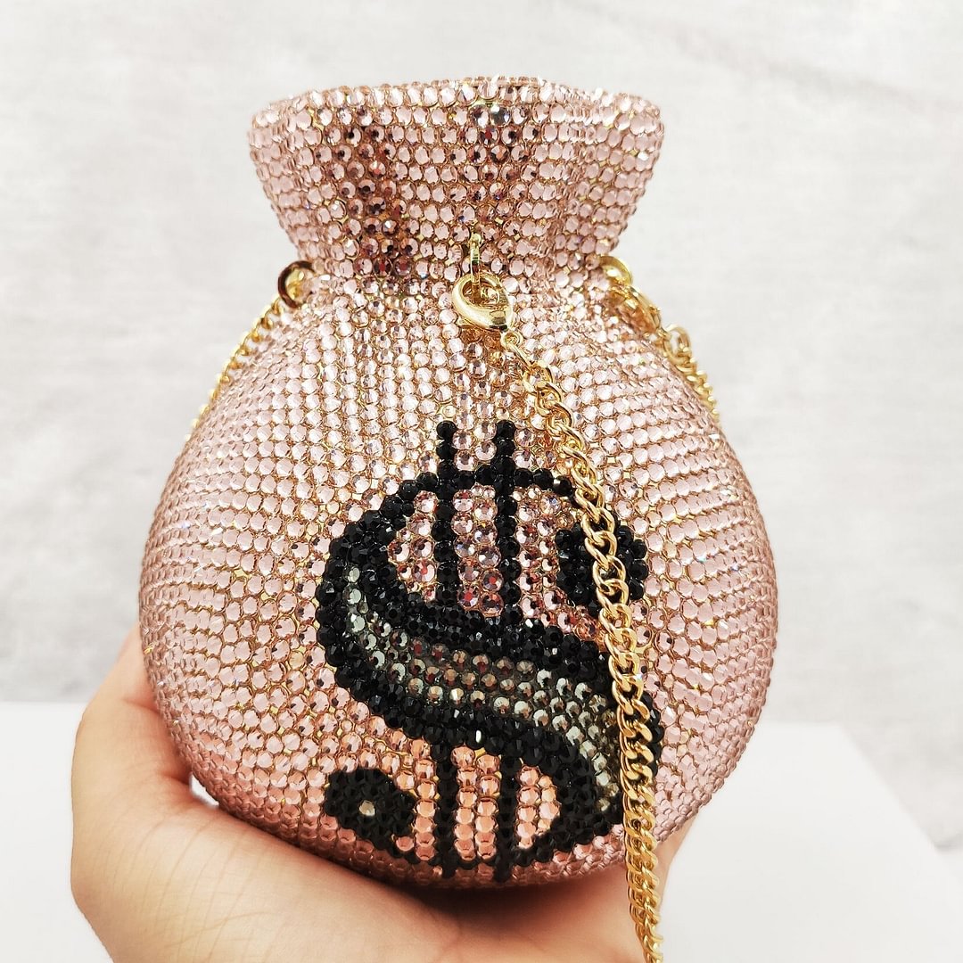 Fashion $ Dollar Designer Handbags Women Party Purse Money Bags Ladies Wedding Evening Bag for Diamond Clutches S11