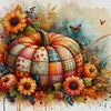 (Multi-Style) Stitching Pumpkin-14CT Counted Cross Stitch 40*40cm/15.75*15.75in