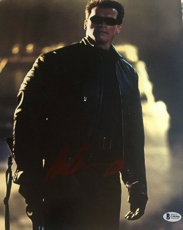 Arnold Schwarzenegger Terminator signed autographed 11x14 Photo Poster painting BECKETT COA