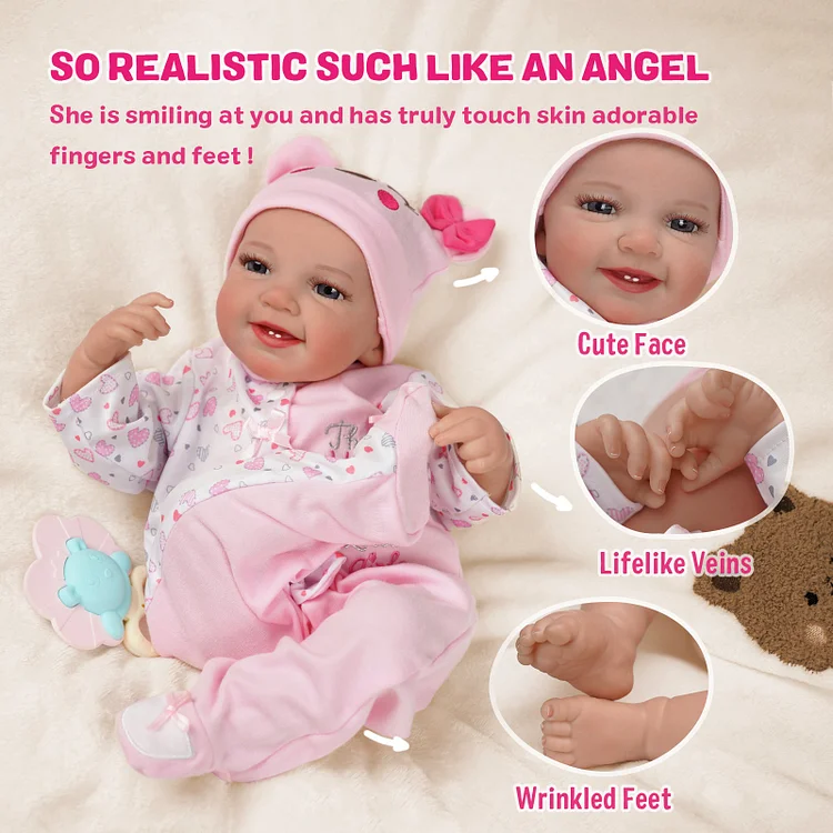 Reborn Babies For Sale-20'' Reborn Infant Baby Girls Doll that